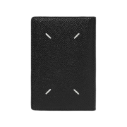 Maison Margiela Leather Bi-Fold Card Holder Black