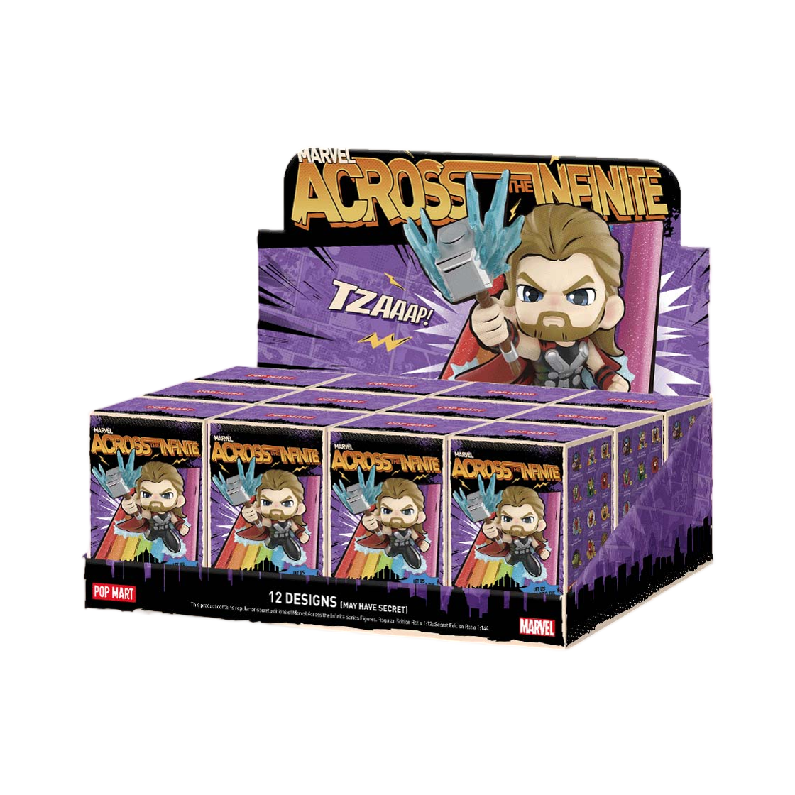 팝마트 마블 어크로스 더 인피니트 시리즈 미개봉 랜덤박스 (12개입)(Pop Mart Marvel Across The Infinite Series Figures Sealed Case (12 Blind Boxes)) - 1