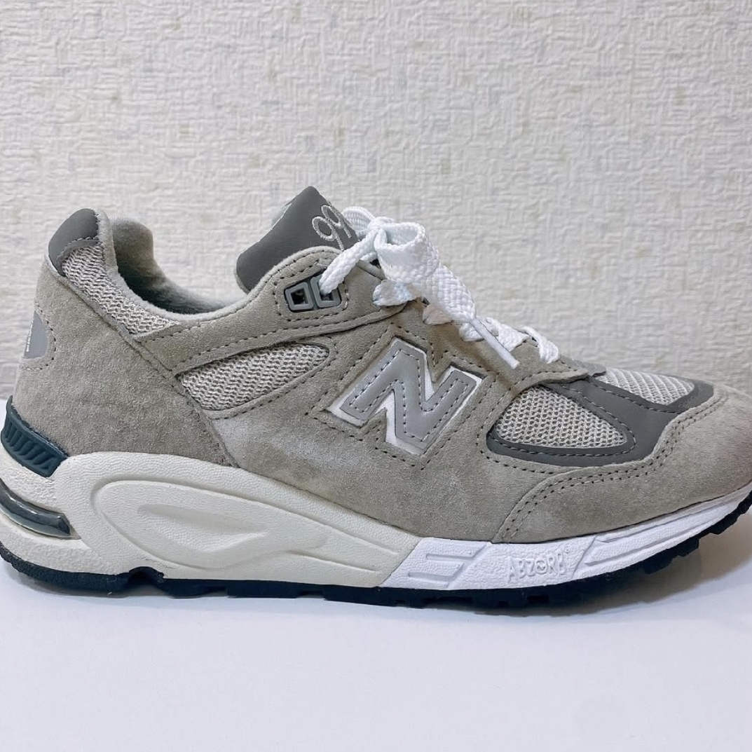 New Balance 990v2 Made in USA Grey 착용 스타일