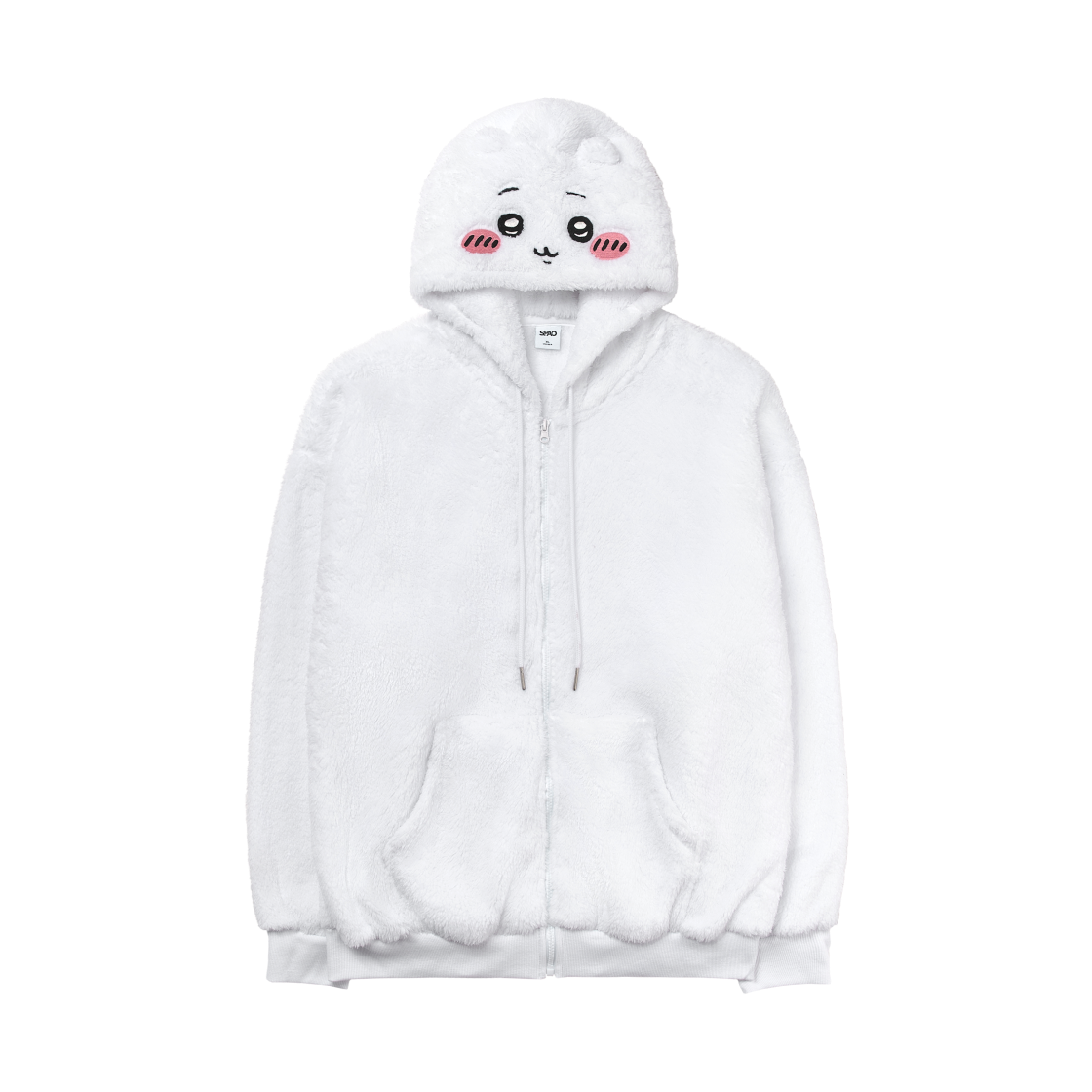 스파오 x 치이카와 후드 집업 화이트(Spao x Chiikawa Hoodie Zip Up White)