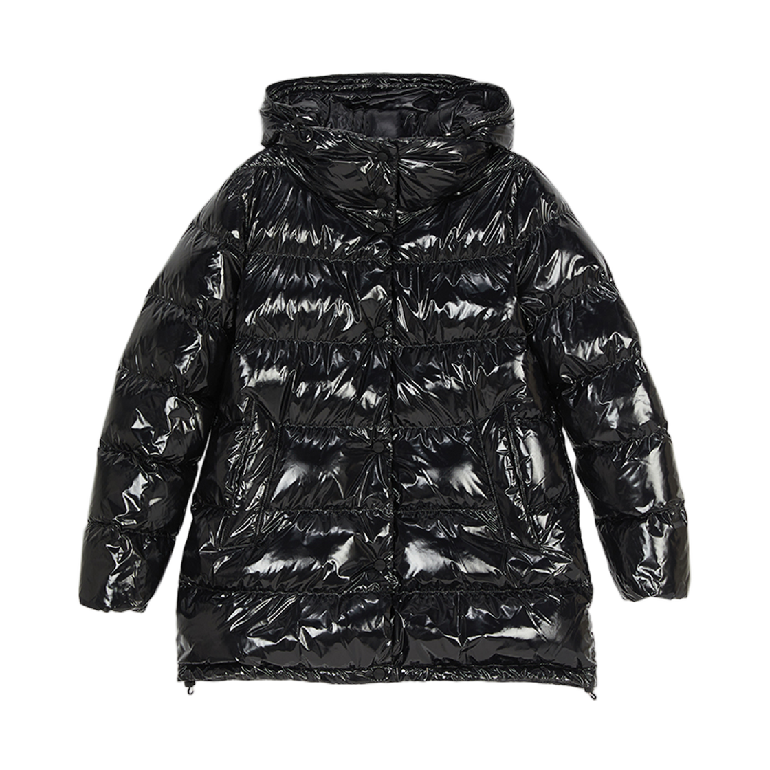 (W) 에르노 패딩 점퍼 블랙((W) Herno Padding Jumper Black)