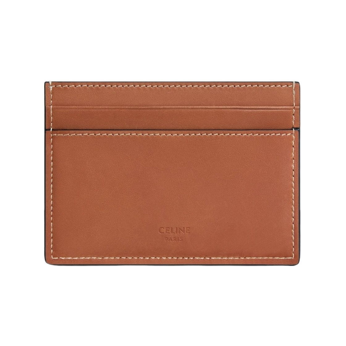 셀린느 카드 홀더 내츄럴 카프스킨 탄(Celine Card Holder in Natural Calfskin Tan) - 2