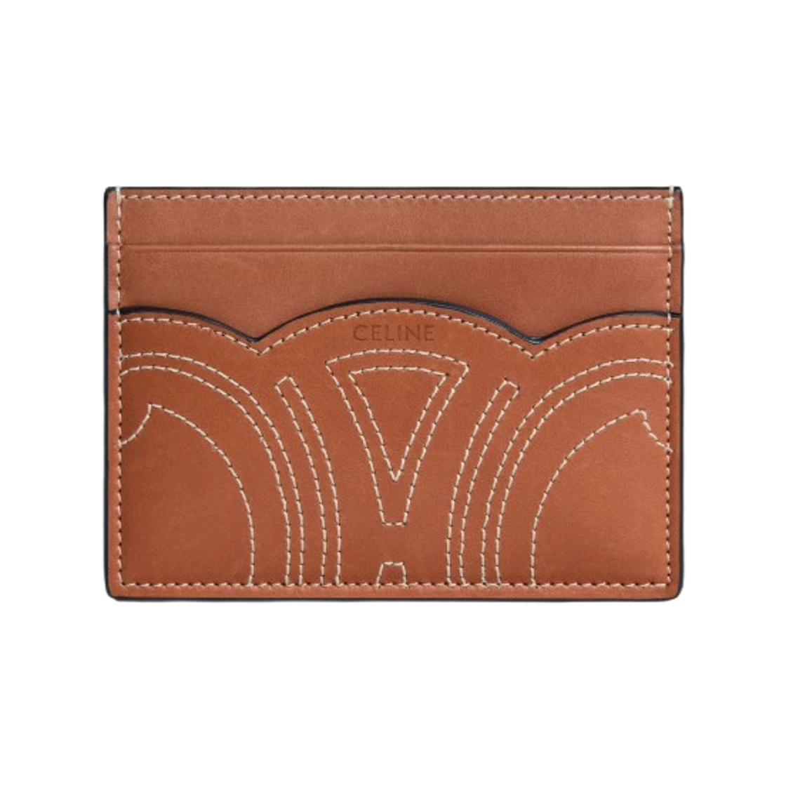 셀린느 카드 홀더 내츄럴 카프스킨 탄(Celine Card Holder in Natural Calfskin Tan) - 1