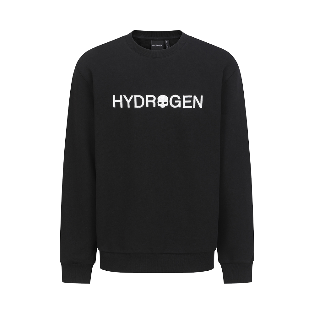 하이드로겐 유니 데일리 맨투맨 블랙(HYDROGEN Unisex Daily Sweatshirt Black)