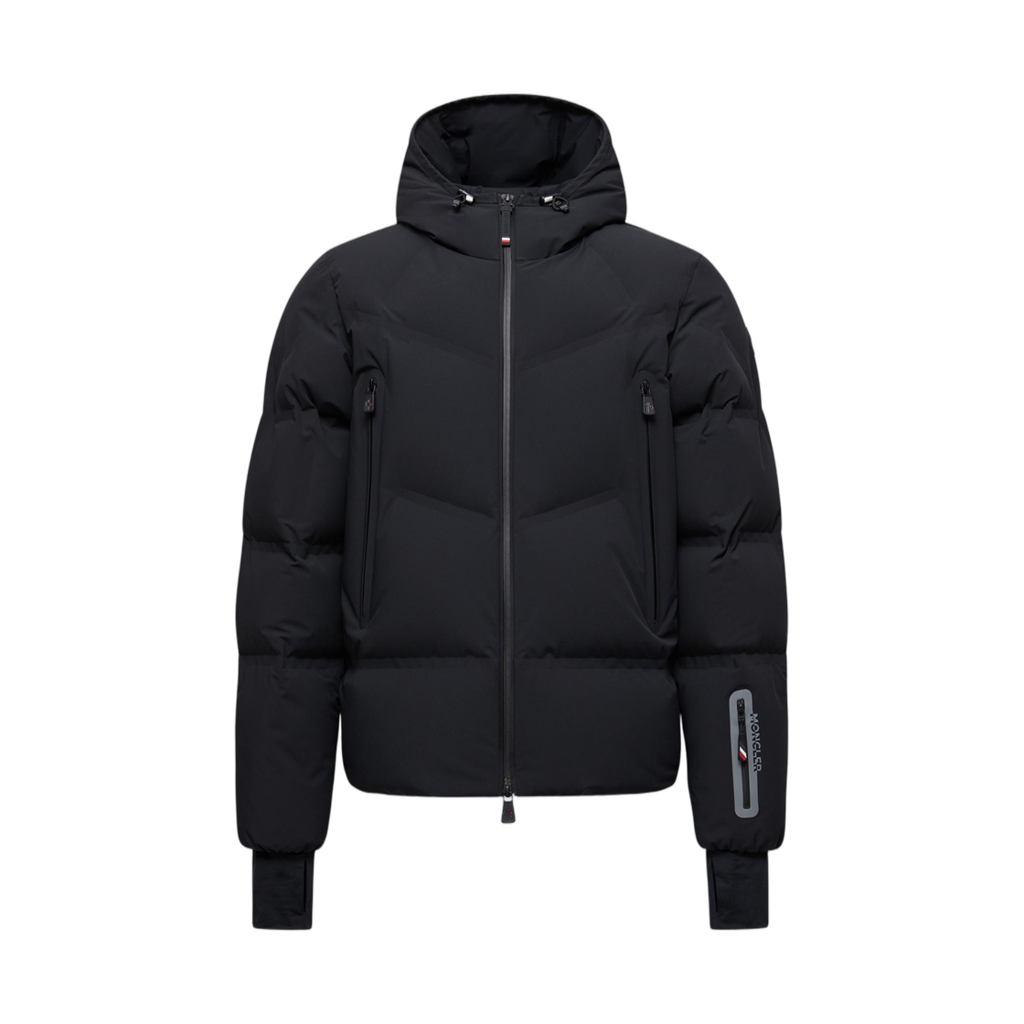 K2-097-1A00018-597S3-999 Moncler Angren Hooded Down Ski Jacket Black - 25FW
