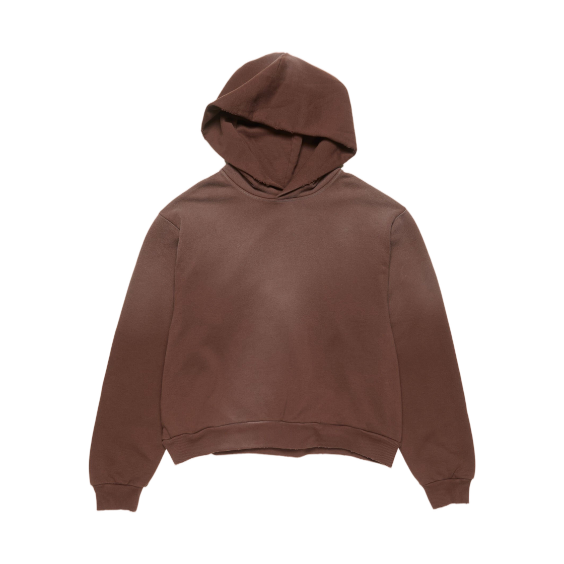 CI0136-ADN Acne Studios Logo Hooded Sweater Chocolate Brown
