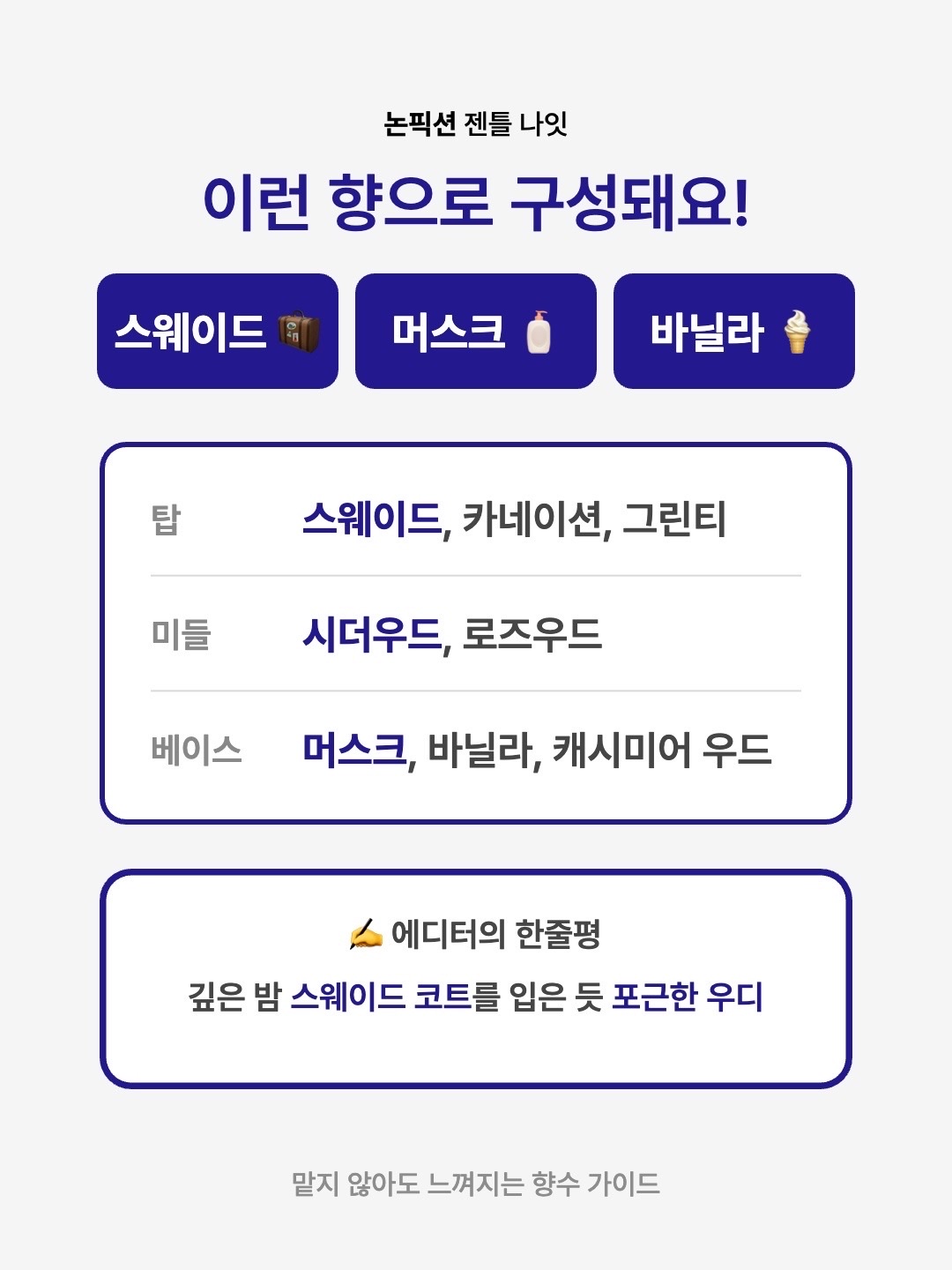 Nonfiction Perfume Gentle Night 100ml, Nonfiction Gentle Night Eau De Perfume 50ml 착용 스타일 - 3