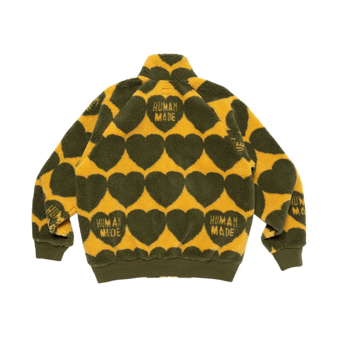 휴먼 메이드 하트 플리스 자켓 올리브 드랩(Human Made Heart Fleece Jacket Olive Drab) - 2