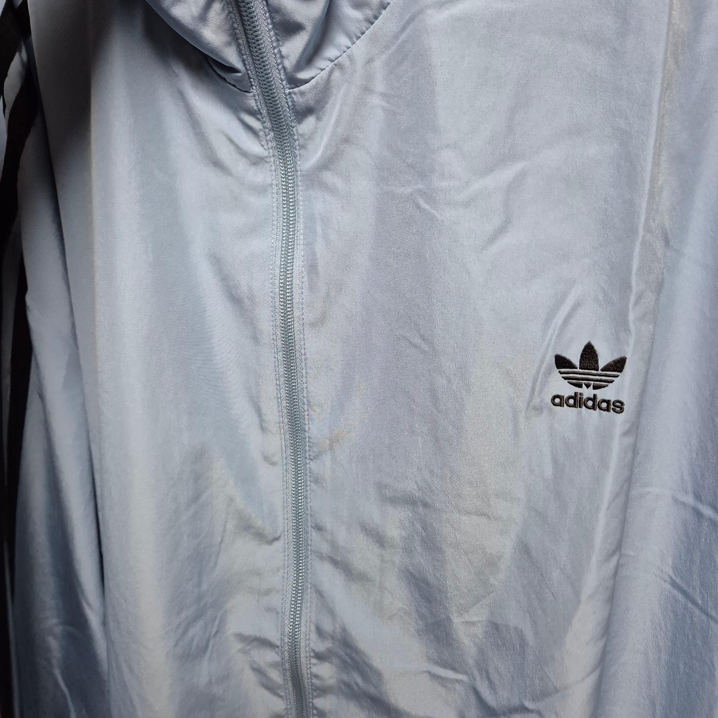 (W) Adidas Adilenium Season 3 Oversized Track Top Ash Blue Black- KR Sizing 착용 스타일
