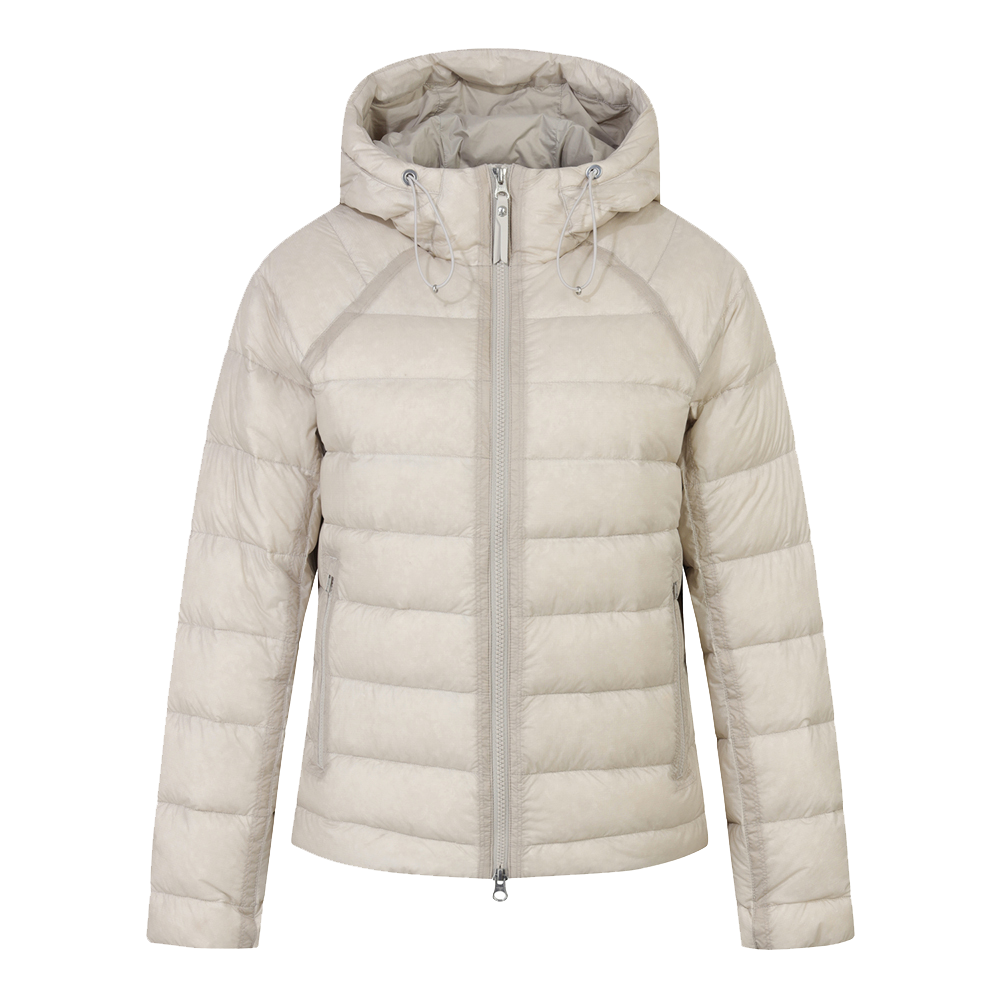하이드로겐 여성 다크페더 경량 구스다운 자켓 베이지