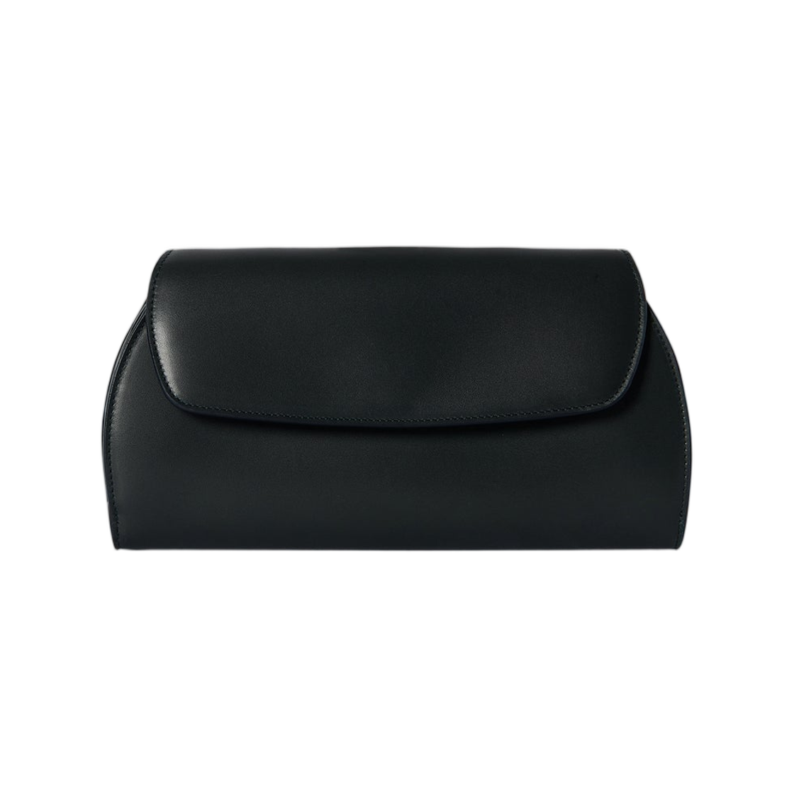 더 로우 커브드 클러치 레더 다크 파인(The Row Curved Clutch in Leather Dark Pine)