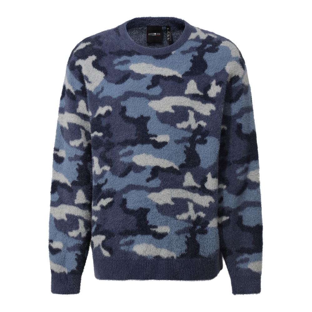 H11E4SW202 HYDROGEN Men's Camo Jacquard Knit Etc