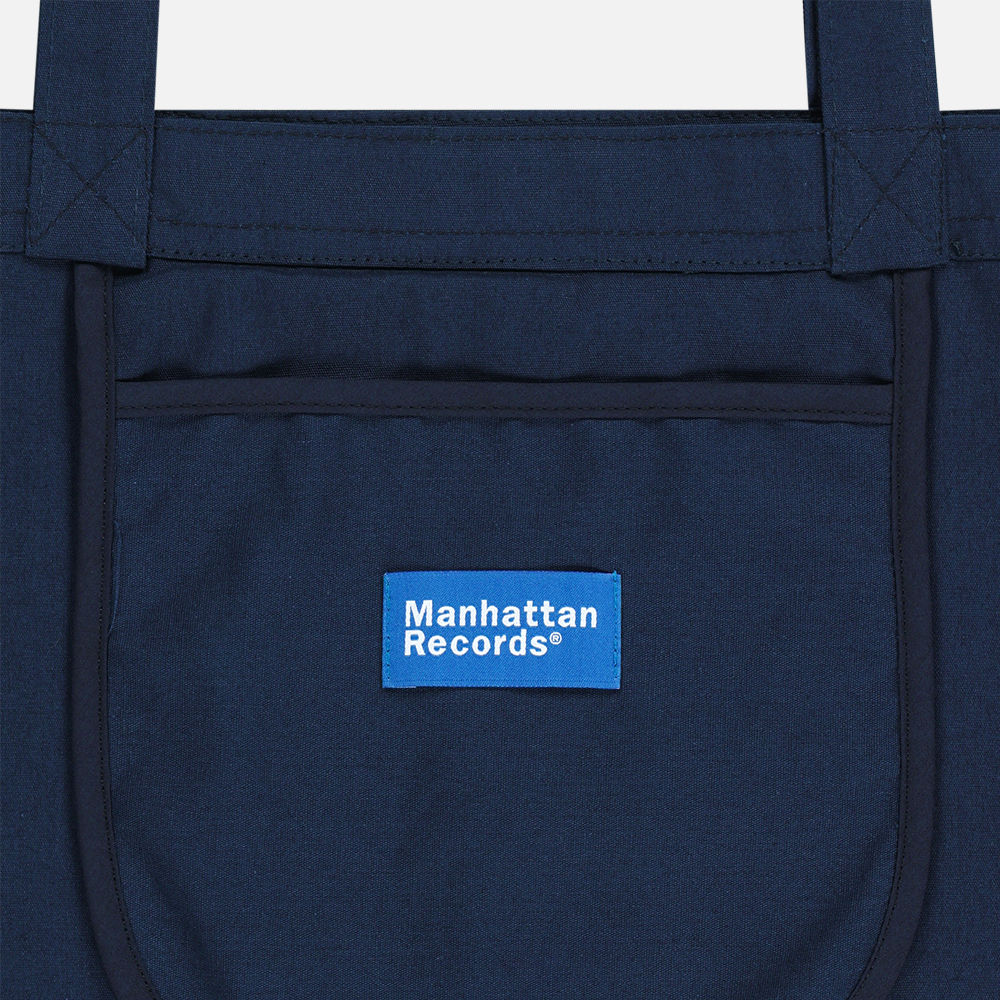 맨하탄 레코즈 x 발란사 라인 아치 에코백 - 네이비(Manhattan Records x Balansa Line Arch Eco Bag - Navy) - 6