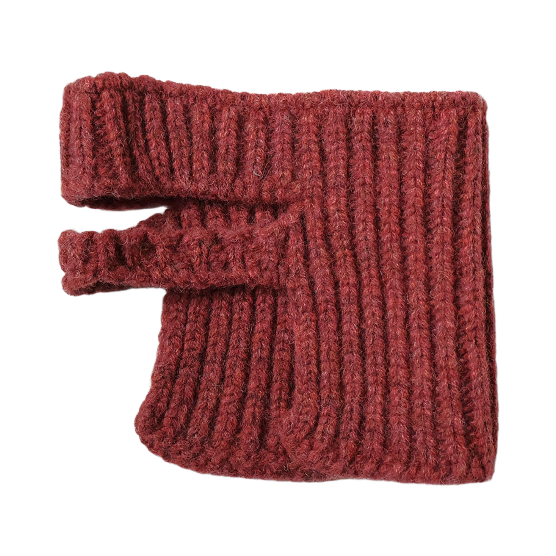 캐피탈 울 립 니트 캡 온 이어 워머 레드(Kapital Wool Rib Knit Cap-On Ear Warmers Red) - 1