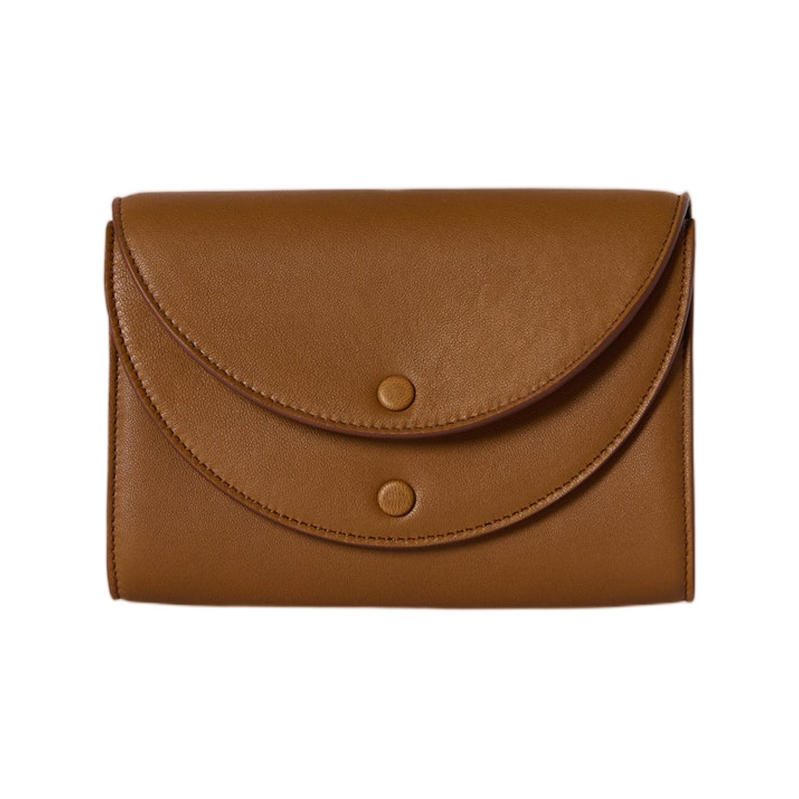 더 로우 더블 플랩 클러치 레더 퀴르(The Row Double Flap Clutch in Leather Cuir)