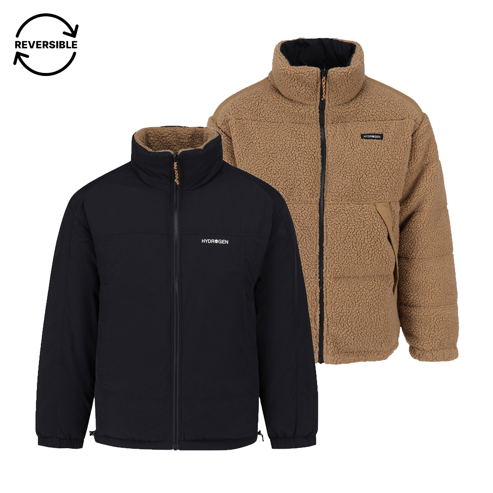 H31D4JD311 HYDROGEN Unisex Porta Reversible RDS Down Jacket Black