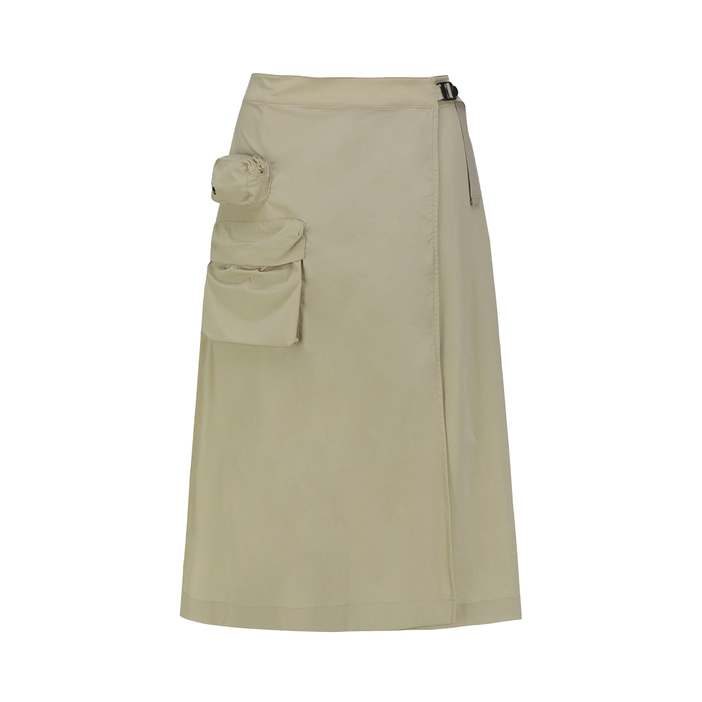 하이드로겐 여성 카고 롱 스커트 베이지(HYDROGEN Women's Cargo Long Skirt Beige)