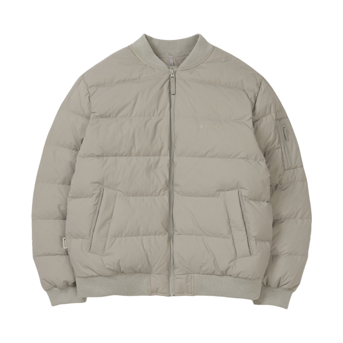 S25WMGDJ54WG Snow Peak Land Air Bomber Down Jacket Warm Gray