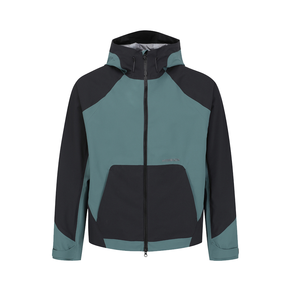 하이드로겐 유니 액티브 3LAYER 배색형 마운틴 방수 자켓 그린(HYDROGEN Unisex Active 3LAYER Color Block Mountain Waterproof Jacket Green)