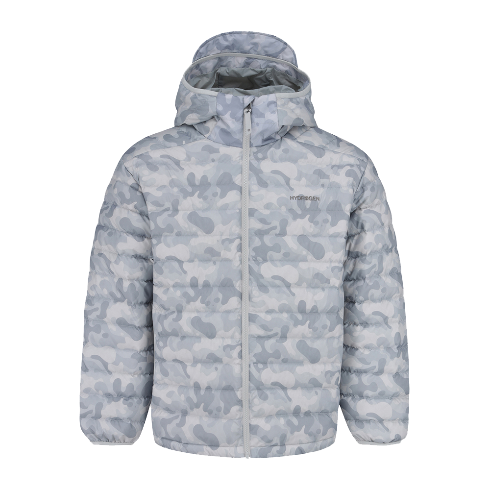 H31D4JD426 HYDROGEN Unisex Heritage Lightweight Camo Down Jacket Grey