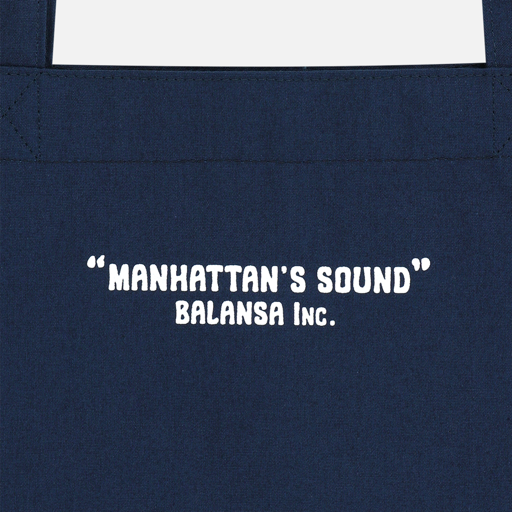맨하탄 레코즈 x 발란사 라인 아치 에코백 - 네이비(Manhattan Records x Balansa Line Arch Eco Bag - Navy) - 5