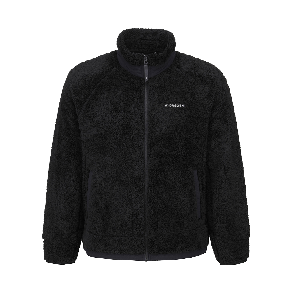 하이드로겐 유니 기본형 플리스 블랙(HYDROGEN Unisex Basic Fleece Jacket Black)