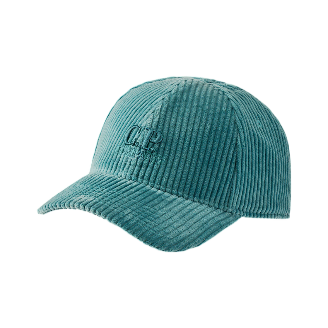 C.P. 컴퍼니 코듀로이 350 로고 캡 에게안 블루 - 25FW(C.P. Company Corduroy 350 Logo Cap Aegean Blue - 25FW) - 1