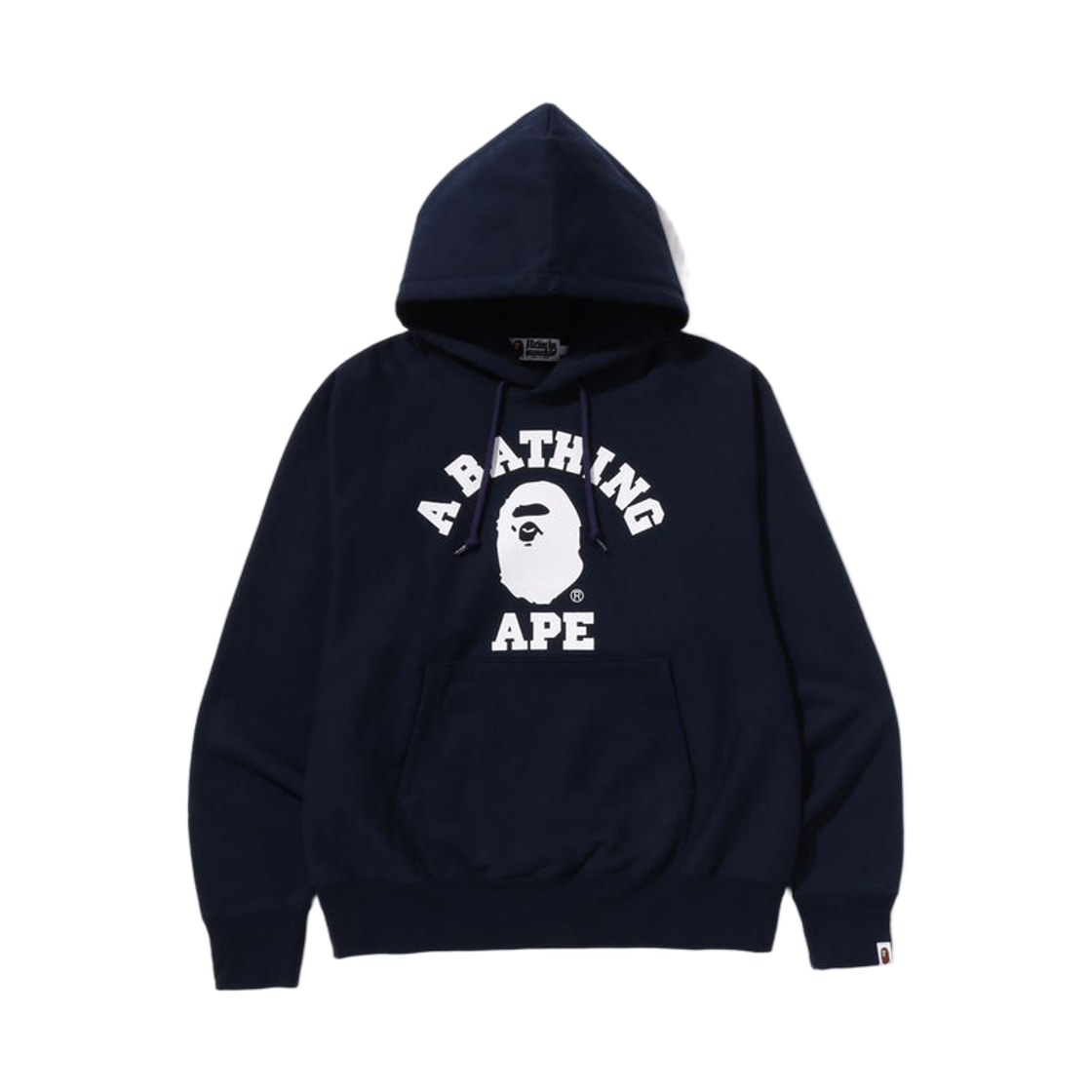 베이프 클래식 컬리지 풀오버 후드 네이비(BAPE Classic College Pullover Hoodie Navy) - 1