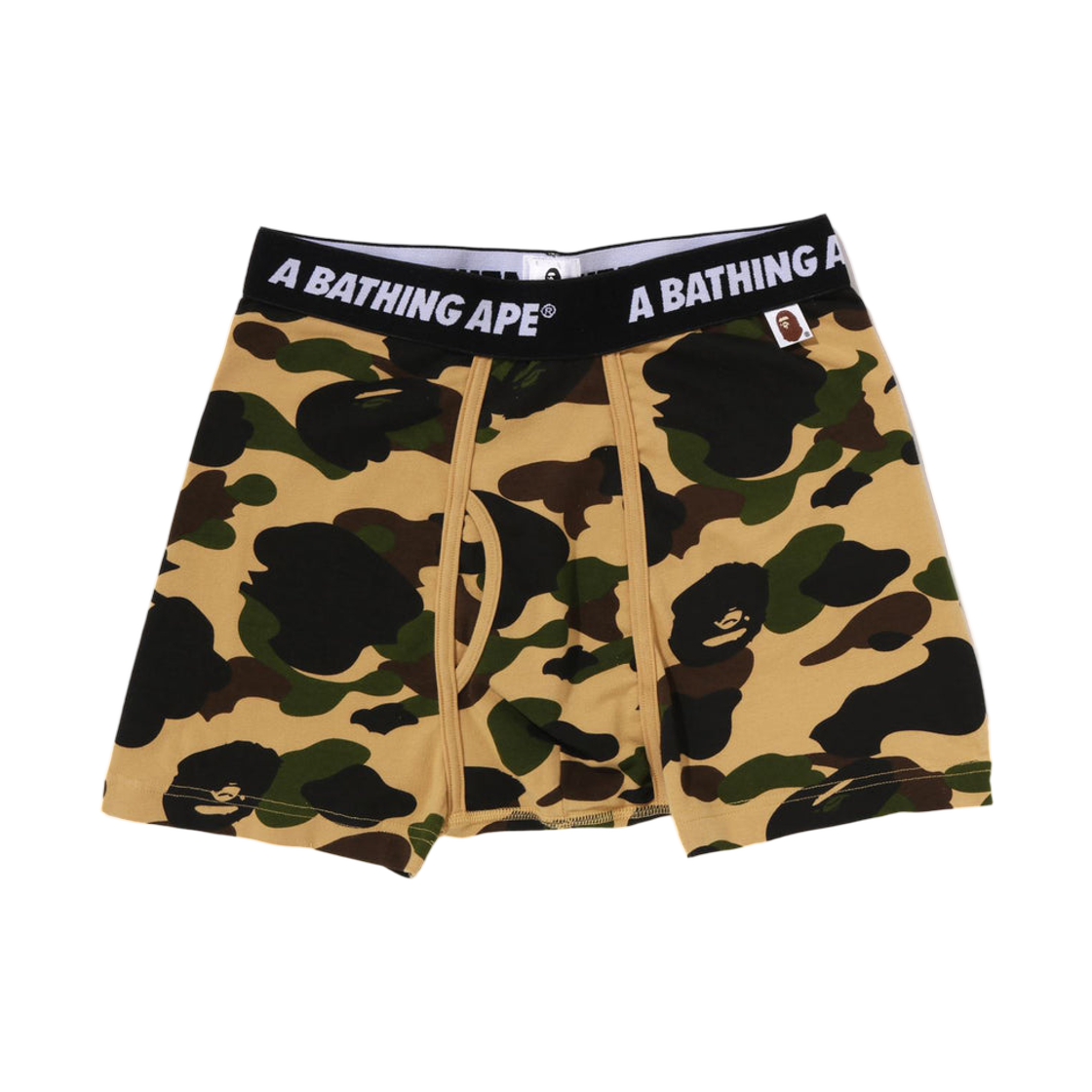 - BAPE 1st Camo Trunks Underwear Yellow
