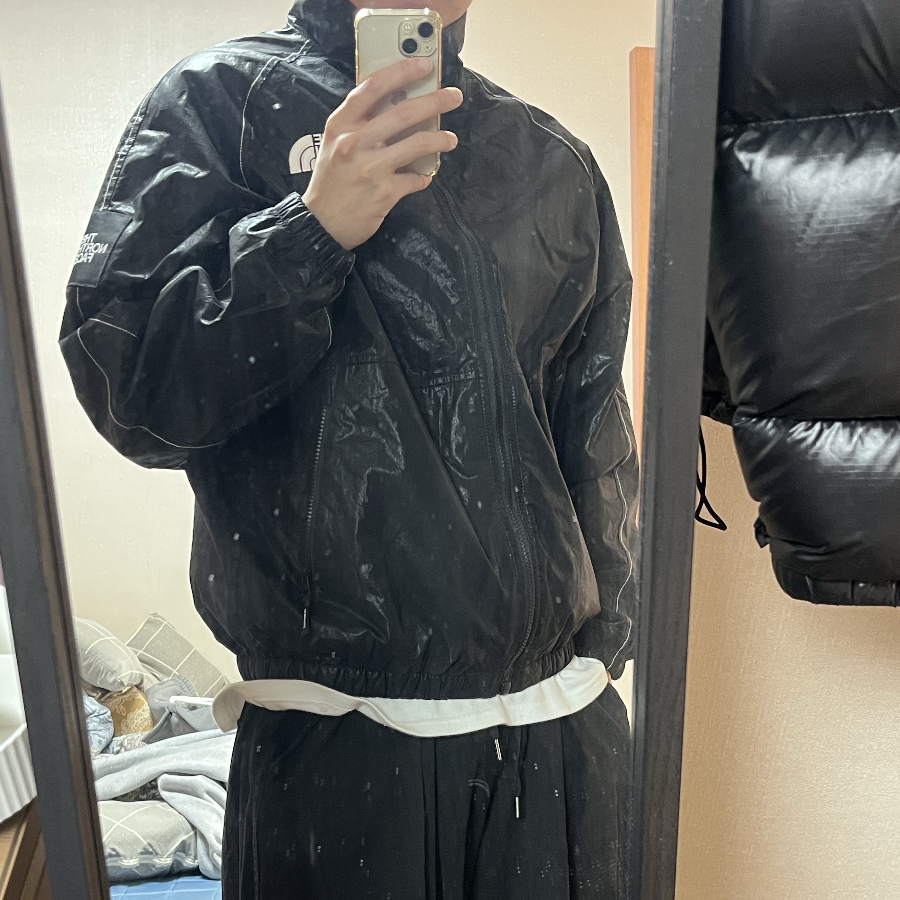 The North Face Olema Flash Jacket Black - 25FW 착용 스타일 - 1