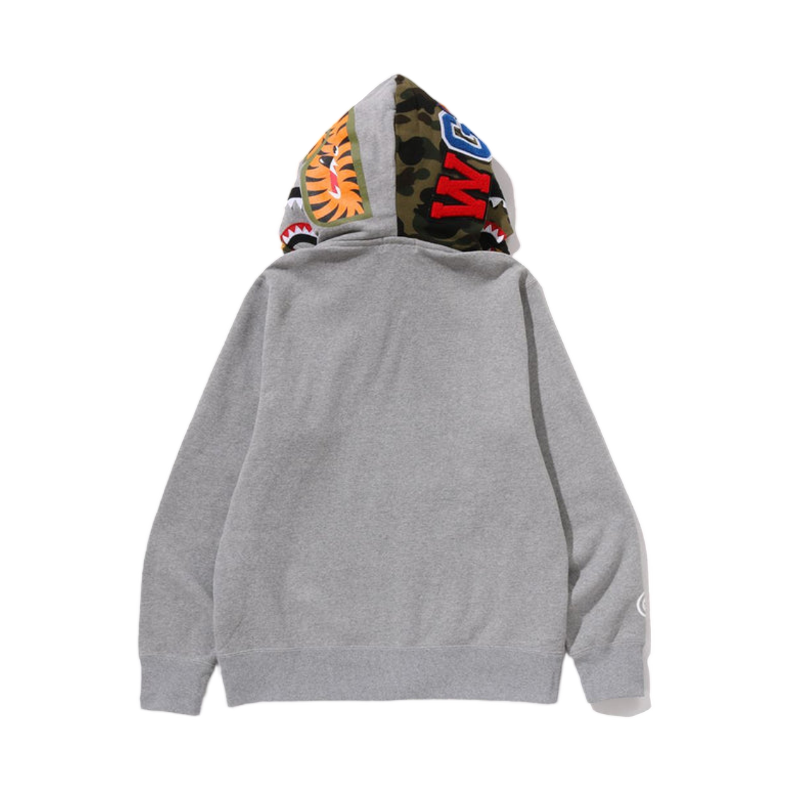 베이프 샤크 풀 집 더블 후드 그레이(BAPE Shark Full Zip Double Hoodie Gray) - 3