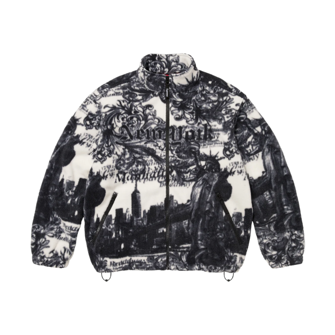 - Supreme New York Fleece Jacket White - 25FW