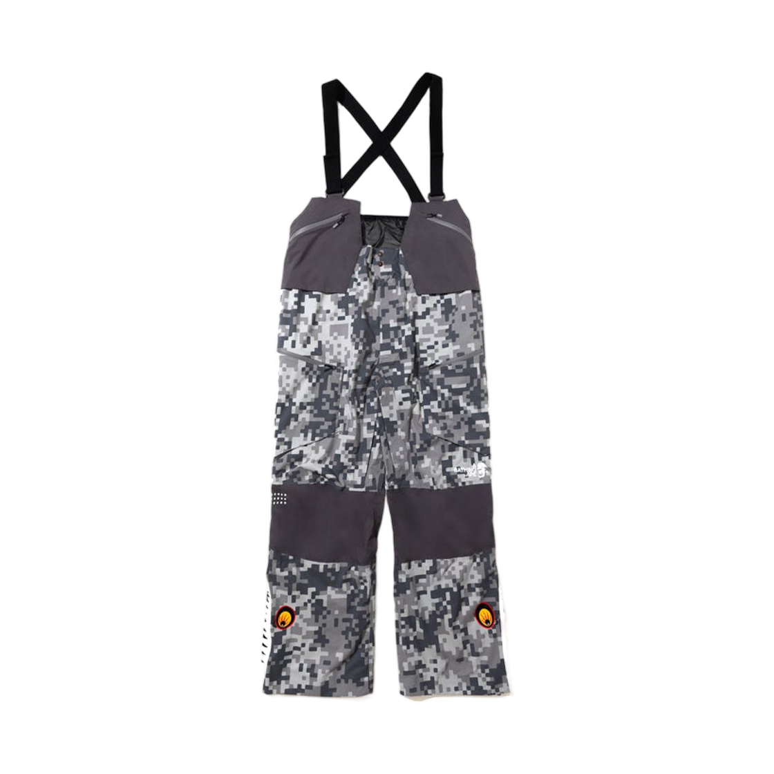 - BAPE x Kazuki Kuraishi UAP Camo Shark Snowboard Overalls Charcoal