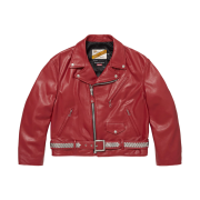 Supreme x Number (N)ine x Schott Perfecto Leather Jacket Red - 25FW