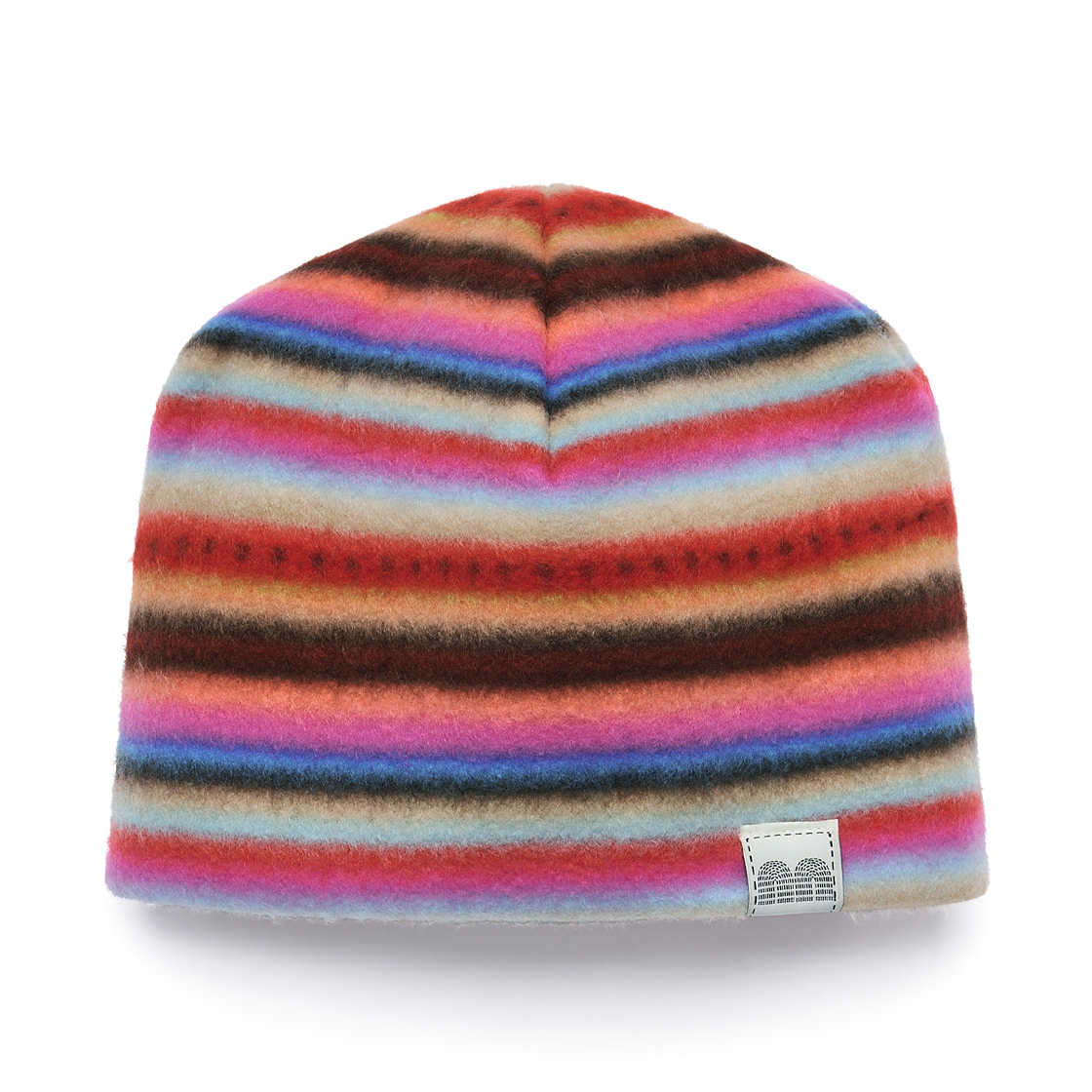 nnbn01rb Not New nn Label Pattern Beanie Rainbow