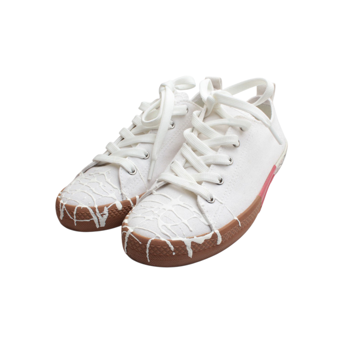 메종 마르지엘라 화이트 프린트 스니커즈 36 반(Maison Margiela White Print Sneakers Size 36.5)