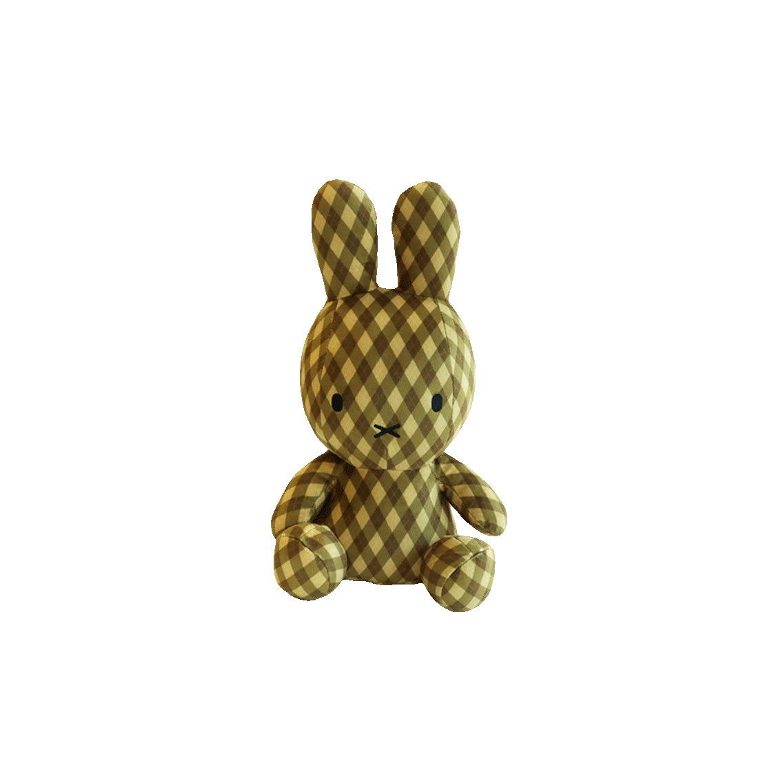 3209-20 Many a Little MIFFY plush toy Mocha Check Pattern