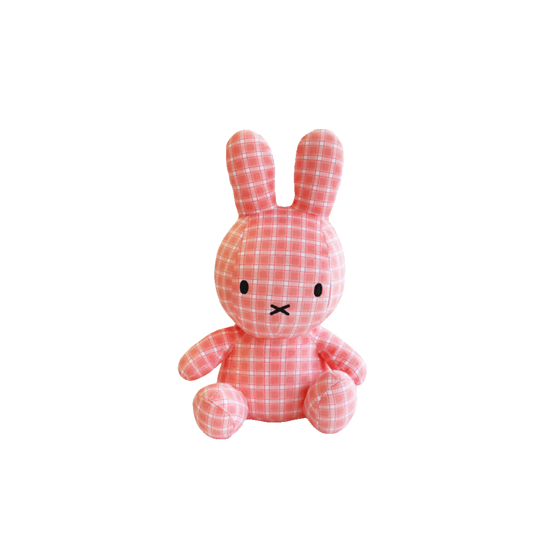 3213-20 Many a Little MIFFY plush toy Pink Check Pattern