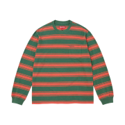 Supreme Stripe Pocket L/S Top Green - 25FW