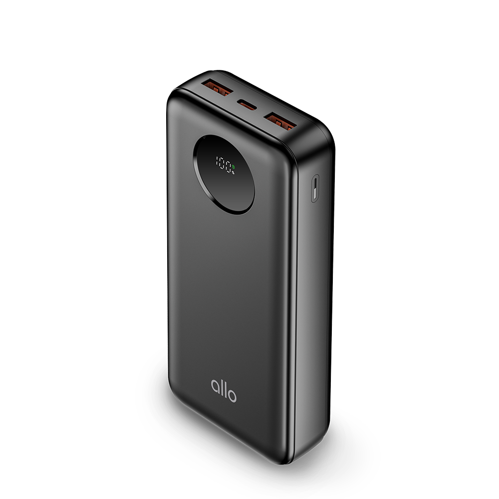 알로코리아 스마트 C타입 대용량 휴대용 고속충전 보조배터리 22.5W 20000mAh(AlloKorea Smart C Type Large Capacity Portable Quick Charging Auxiliary Battery 22.5 W 20,000 mAh)