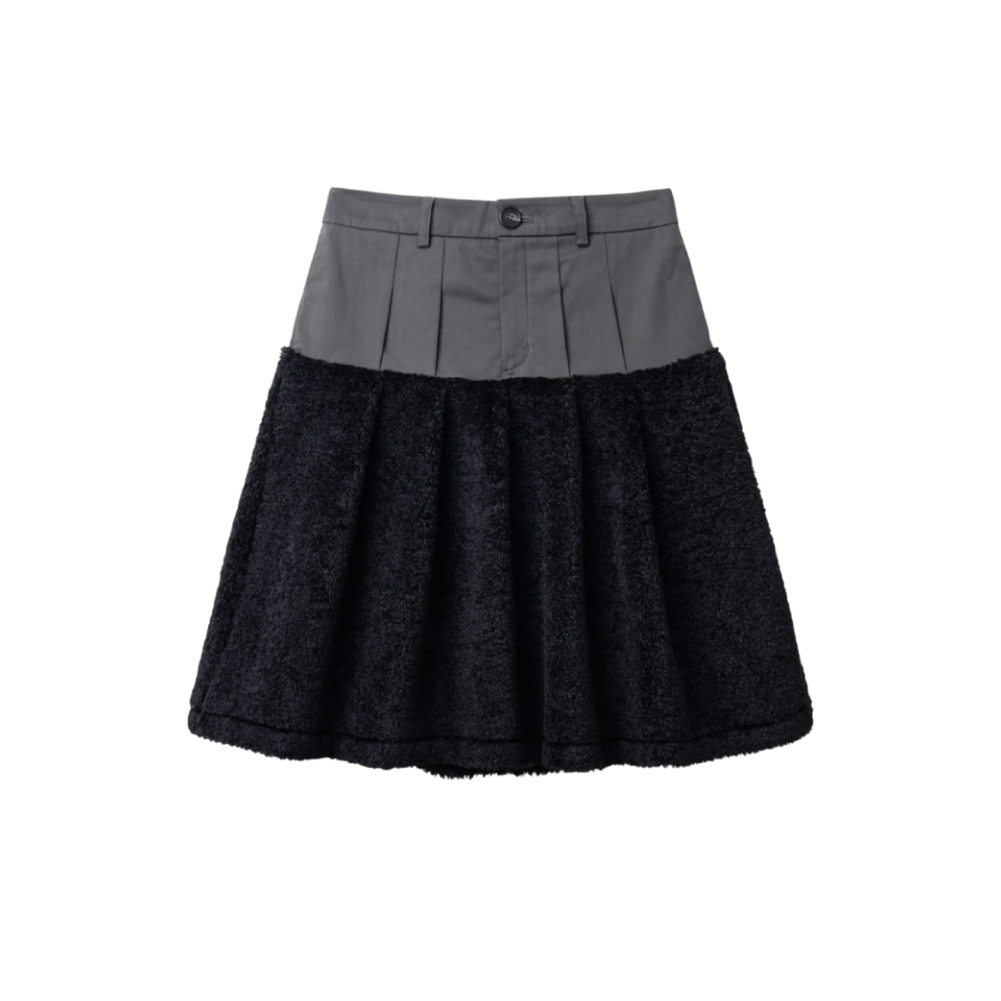 피브스 피브스 플러피 미디 스커트 블랙