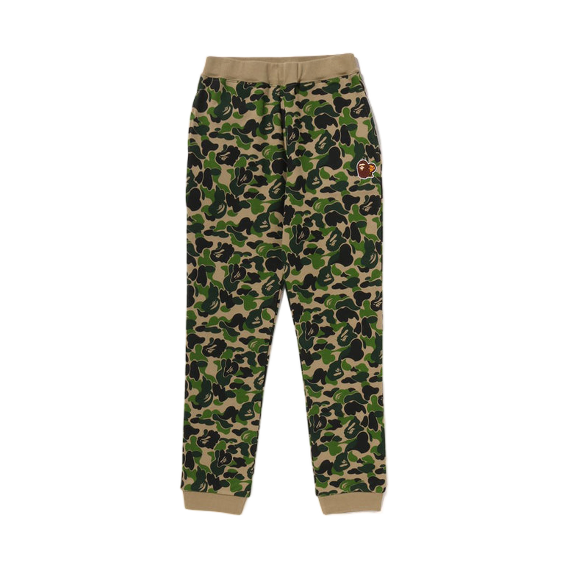 - (Kids) BAPE ABC Camo Ape & Milo One Point Sweat Pants Green