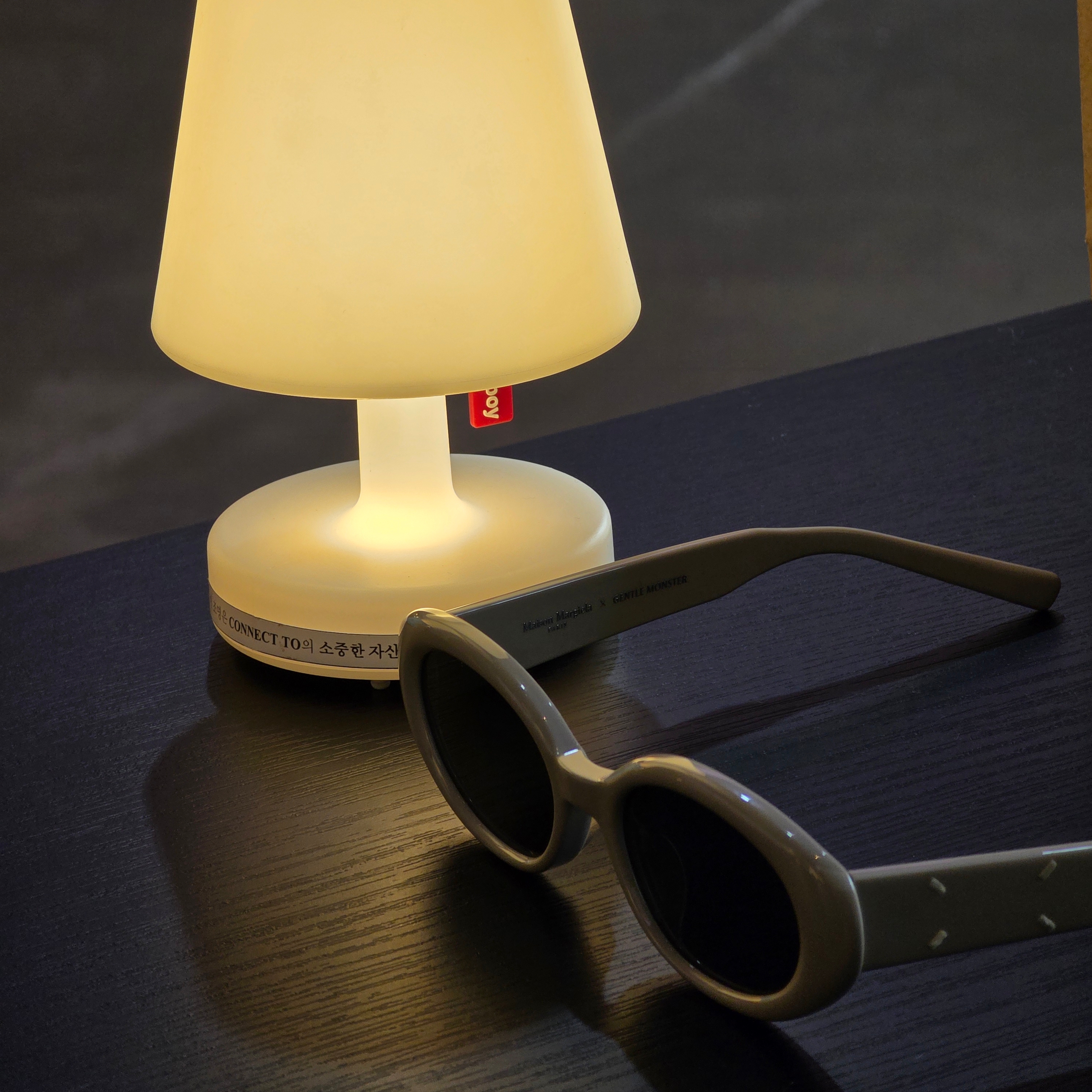 Gentle Monster x Maison Margiela MM107 Gray Black, Gentle Monster Atomic 02(B) Silver 착용 스타일 - 1