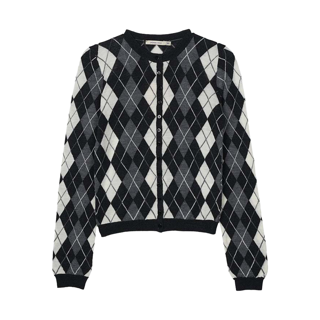 TJ0814-200 (W) Paloma Wool Cheng Knitted Cardigan Argyle