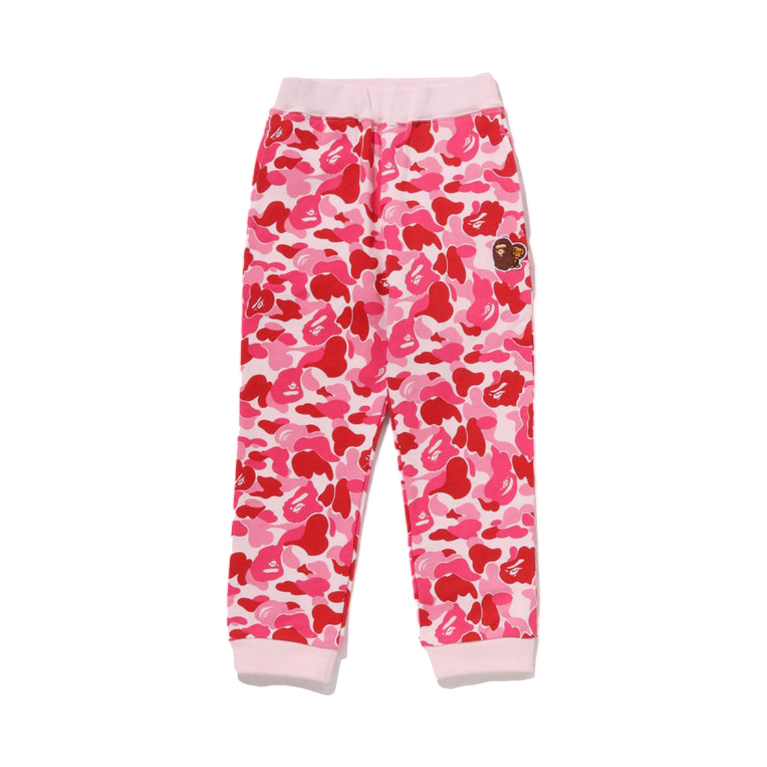- (Kids) BAPE ABC Camo Ape & Milo One Point Sweat Pants Pink