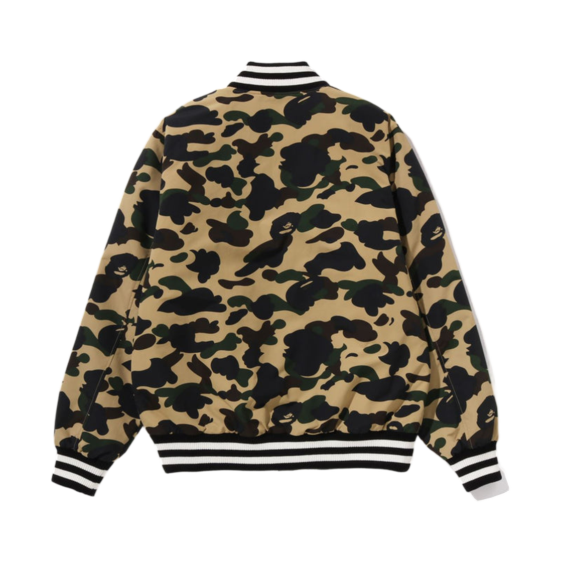 베이프 퍼스트 카모 바시티 자켓 옐로우(BAPE 1st Camo Varsity Jacket Yellow) - 2