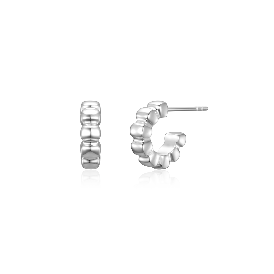 E01626 Byweekend Trame Earring Silver
