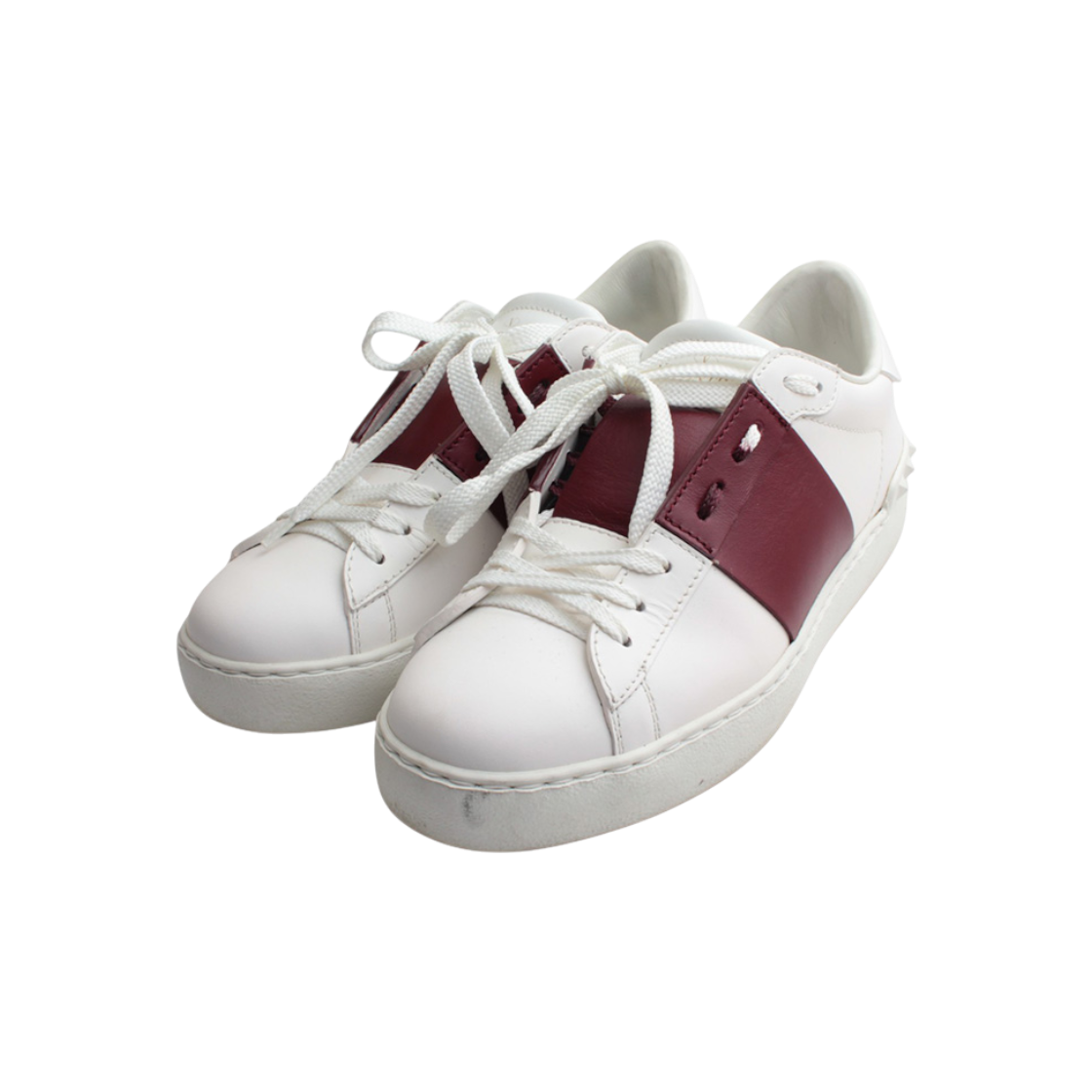 발렌티노 투톤 락스터드 스니커즈 36반(Valentino Two-Tone Rockstud Sneakers Size 36.5)