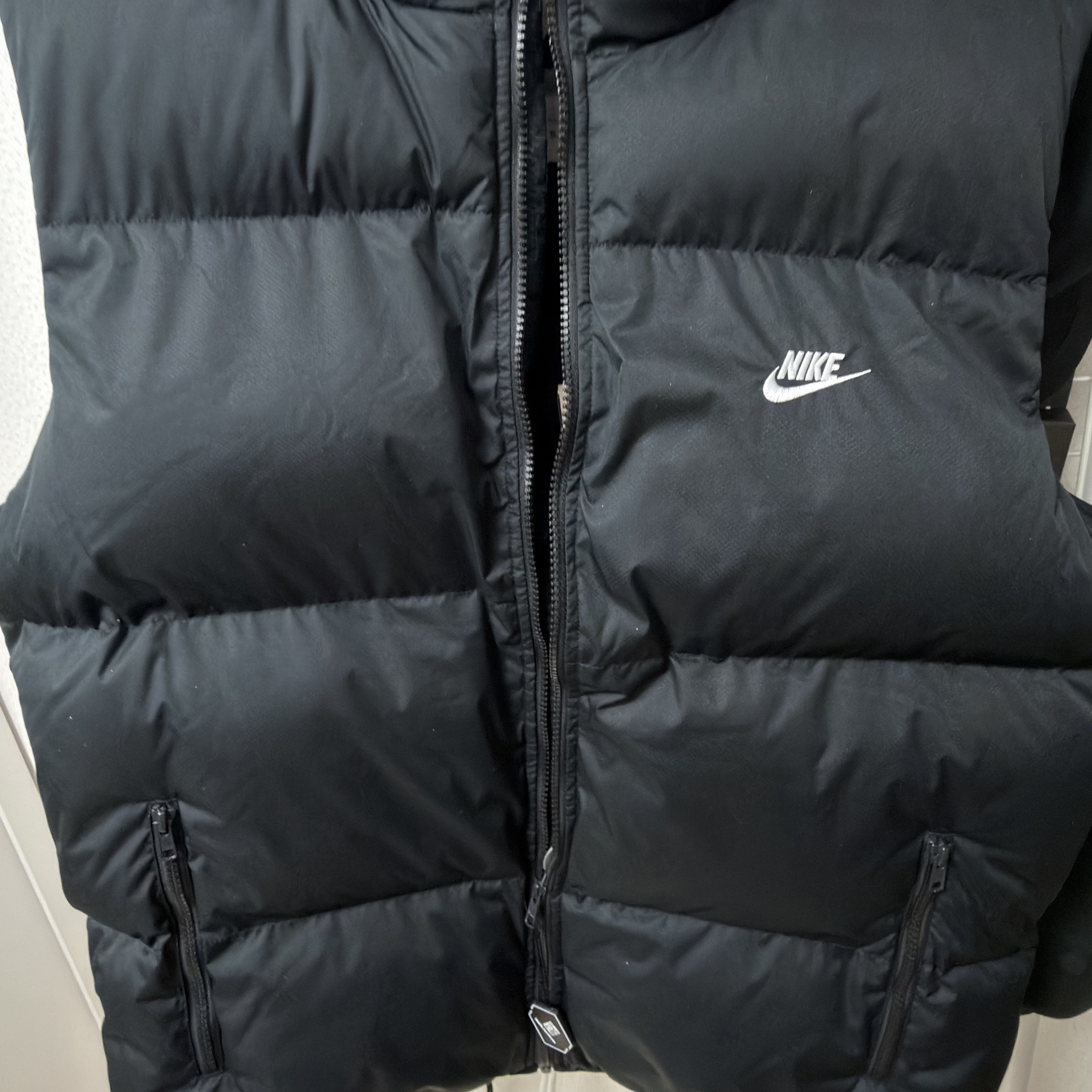 Nike NSW Club Primaloft Water-Repellent Puffer Vest Black - Asia 착용 스타일 - 1