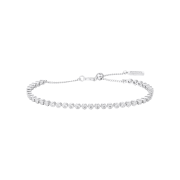 NUMBERING #3902 Small Bezel Set Tennis Bracelet Silver
